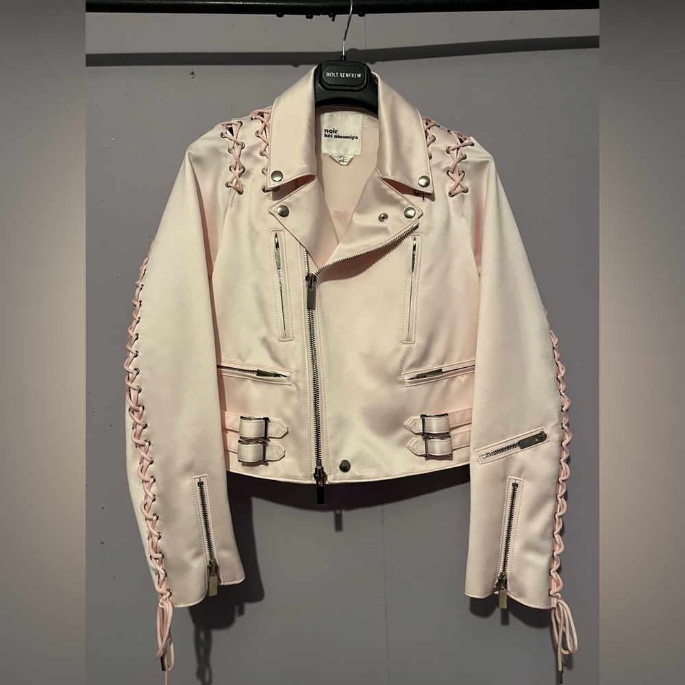Noir Kei Ninomiya-Comme des Garcons “Biker” Jacket - Picture 3 of 15